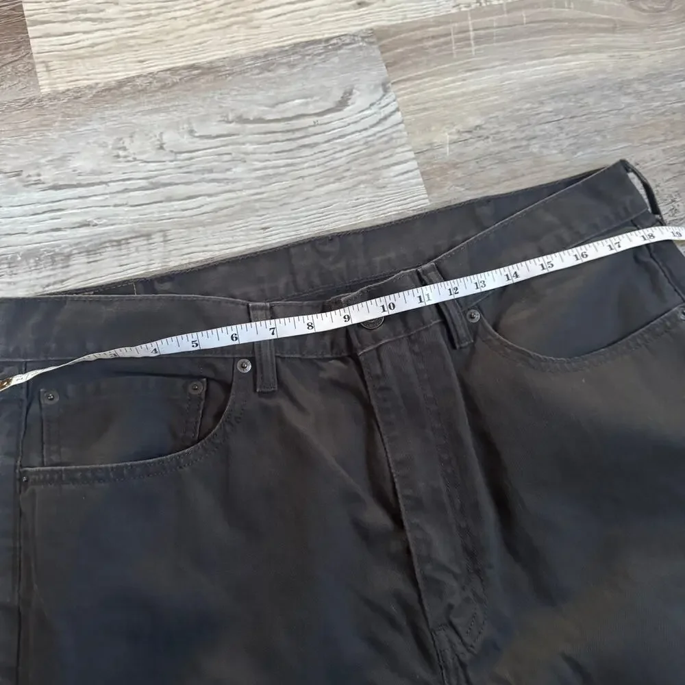 Levi’s 505 Gray Black Denim Jeans Straight Leg Classic Minimalist W38 L30